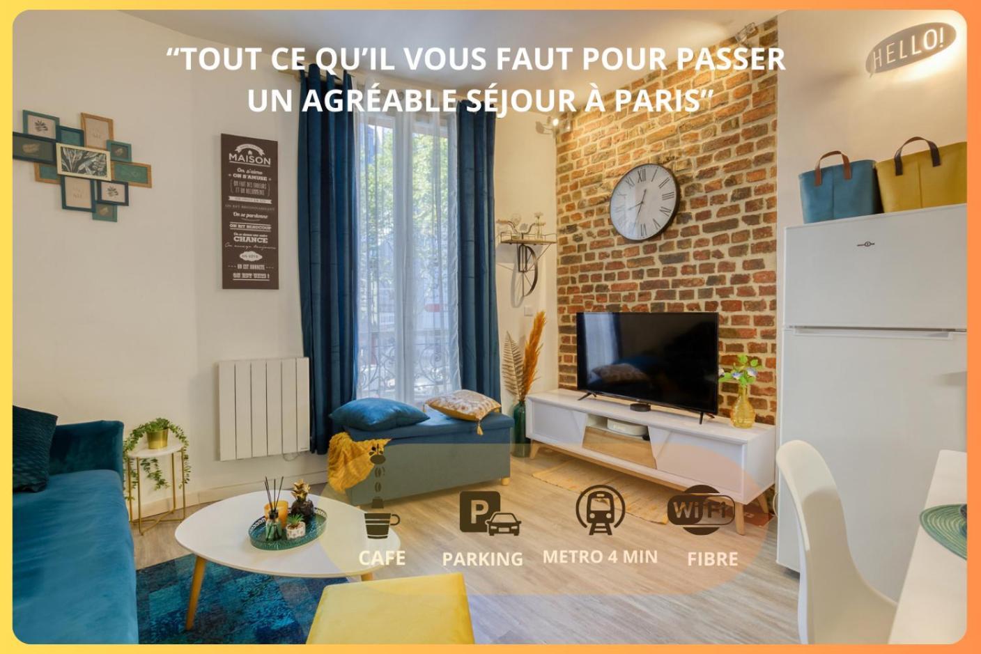 Escale A Paris Metro & Parking Lejlighed Saint-Ouen  Eksteriør billede